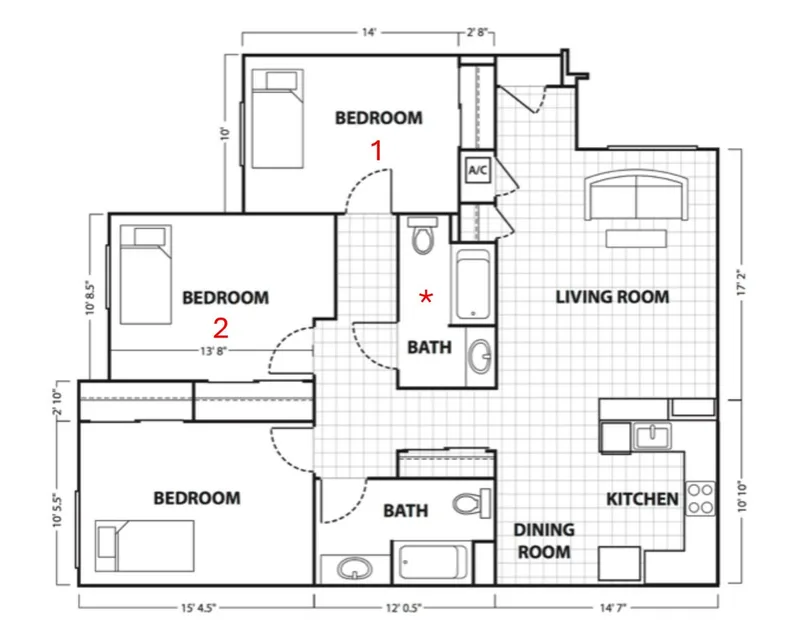 Cozy room near university