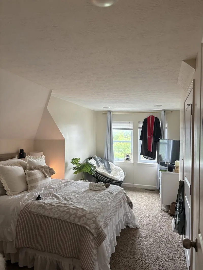 Veg-friendly room in spacious apartment